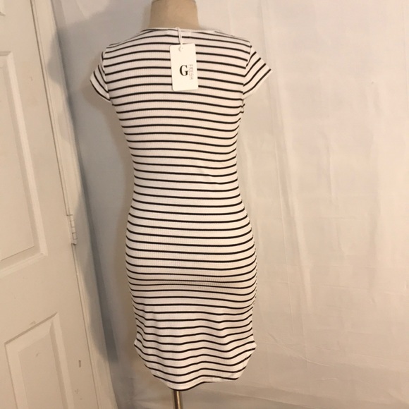 NWT G Fresh Size 2 Thank You Striped T Shirt Dress - Picture 6 of 8